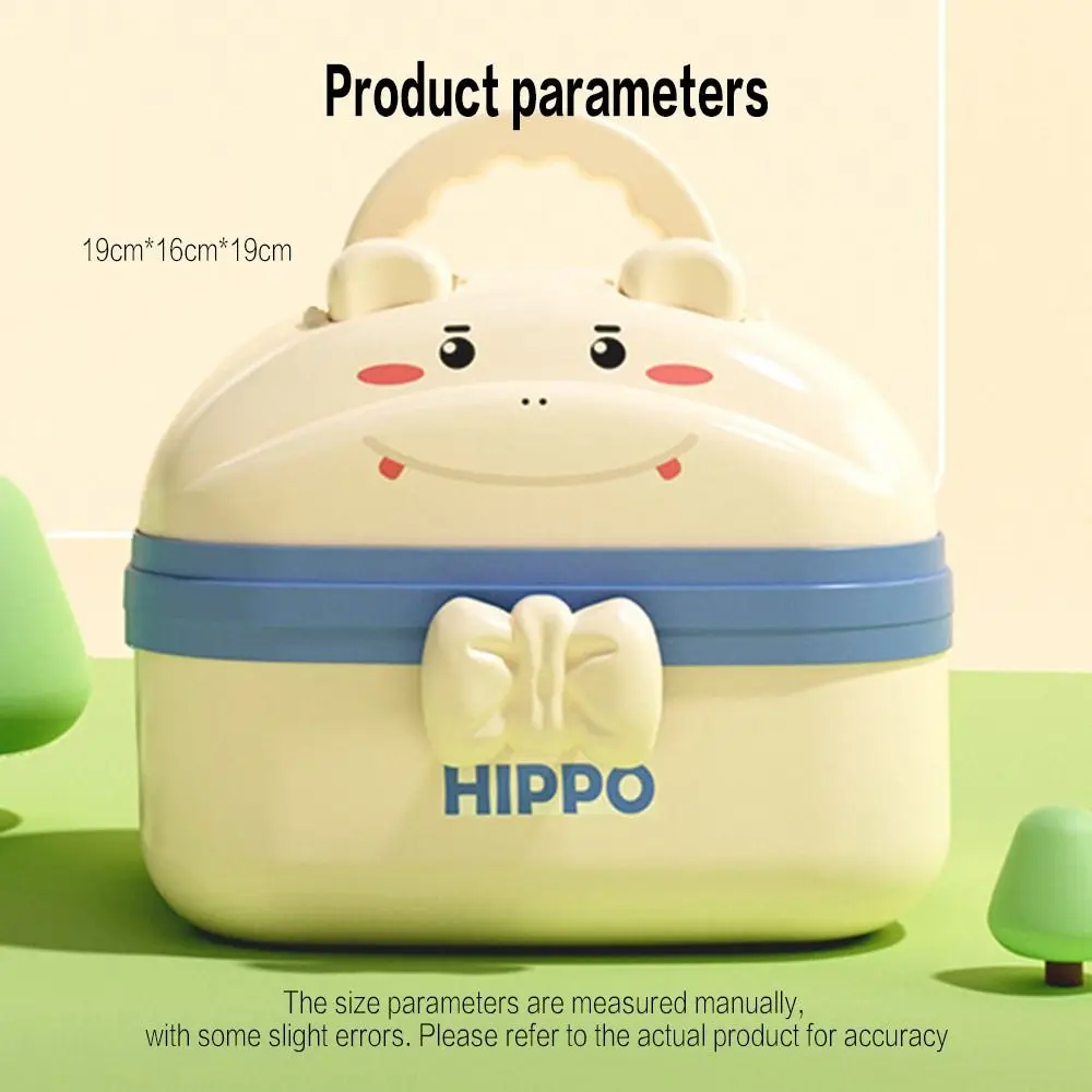 39 pz/set Hippo Doctor Kit Gioco di ruolo Gioco Regalo di compleanno Set da gioco simulato con custodia per il trasporto Set da gioco da dottore per bambini Ragazze Ragazzi