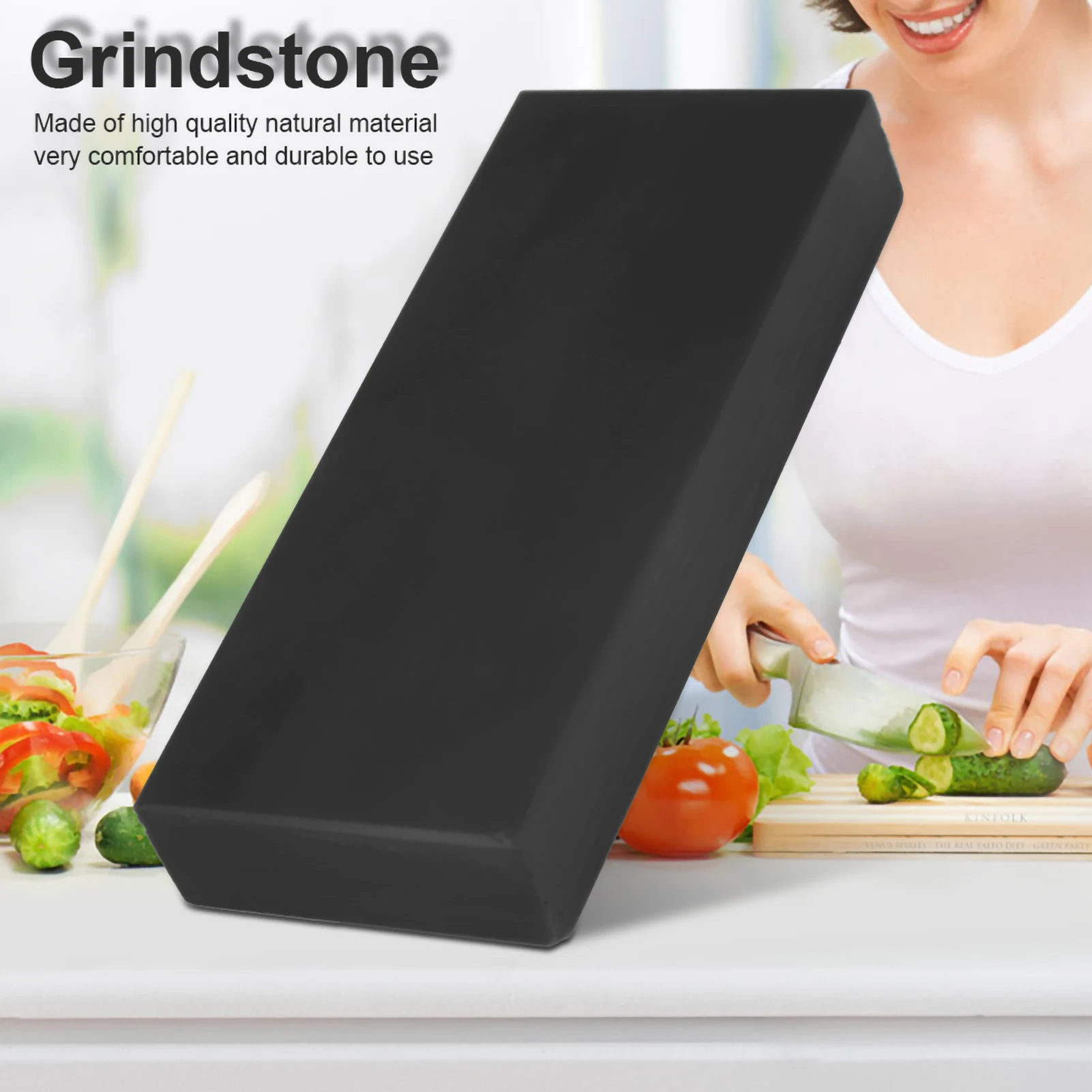 5000 Grit Natural Whetstone Knife Sharpening Stone Kitchen Knife Sharpener Grindstone Honing Stone for Professional Edge Polishi