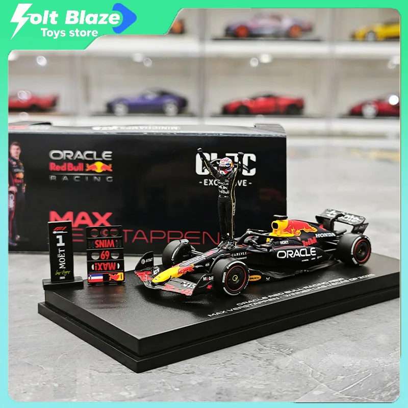 Minichamps 2025 Las Vegas GP Oracle 1/64 Red Bull RB21 Max Verstappen Winner Special Edition Diecast Car Model Resion Car Gift