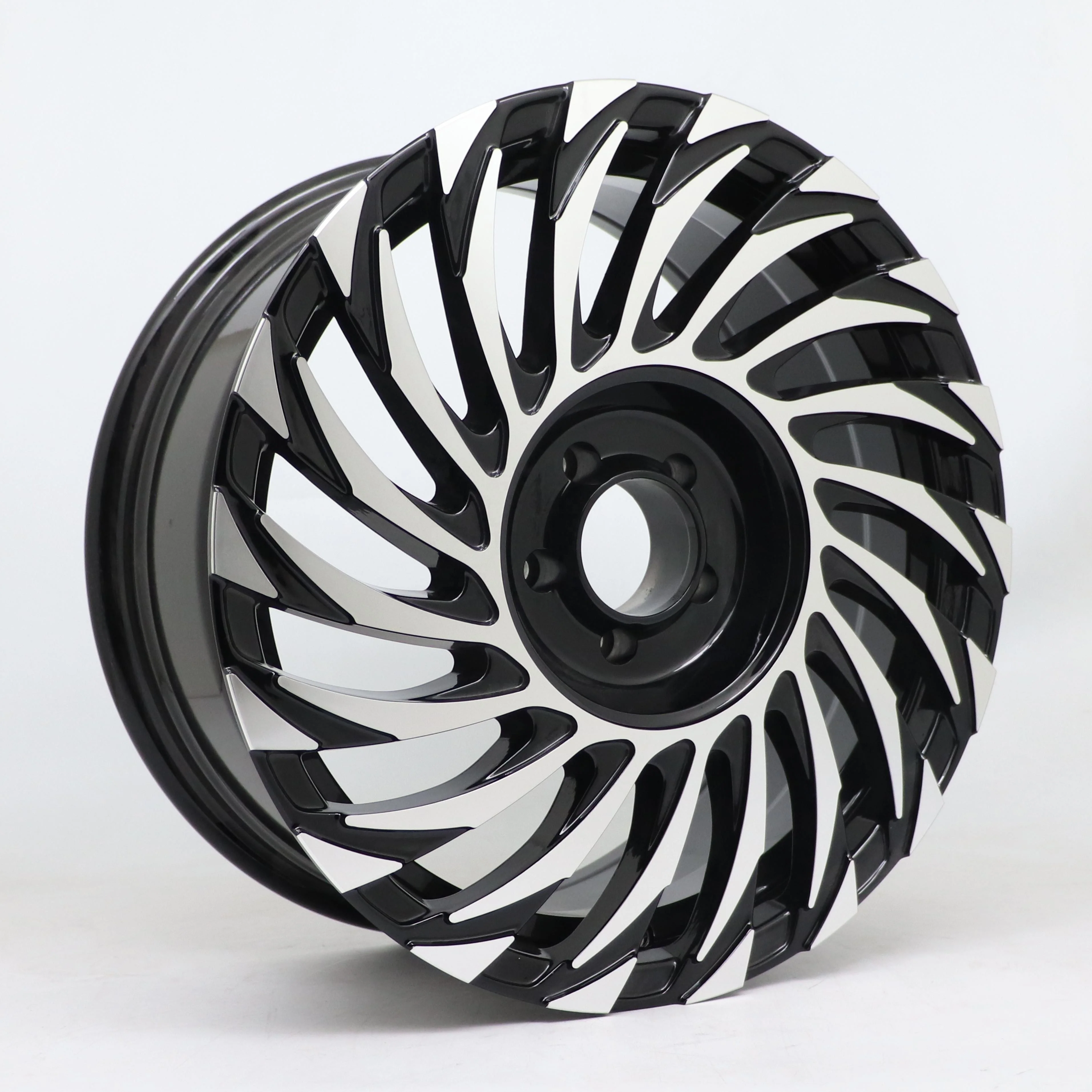 17x7.5J 5 Hole Aluminum Alloy Car Rims, PCD 100‑139.7mm ET25‑45mm Universal Passenger Car Wheels