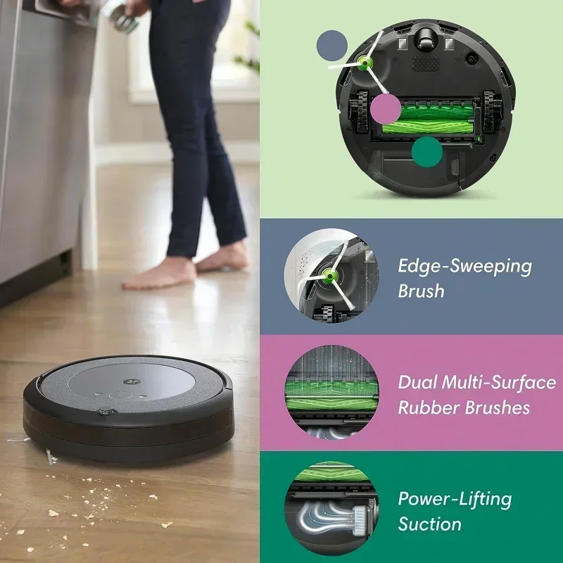 DD2iRobot Roomba i4 EVO Робот-пылесос с подключением к Wi-Fi — очистка помещения с интеллектуальным картографированием, совместимый с Alexa, идеально подходит для шерсти домашних животных