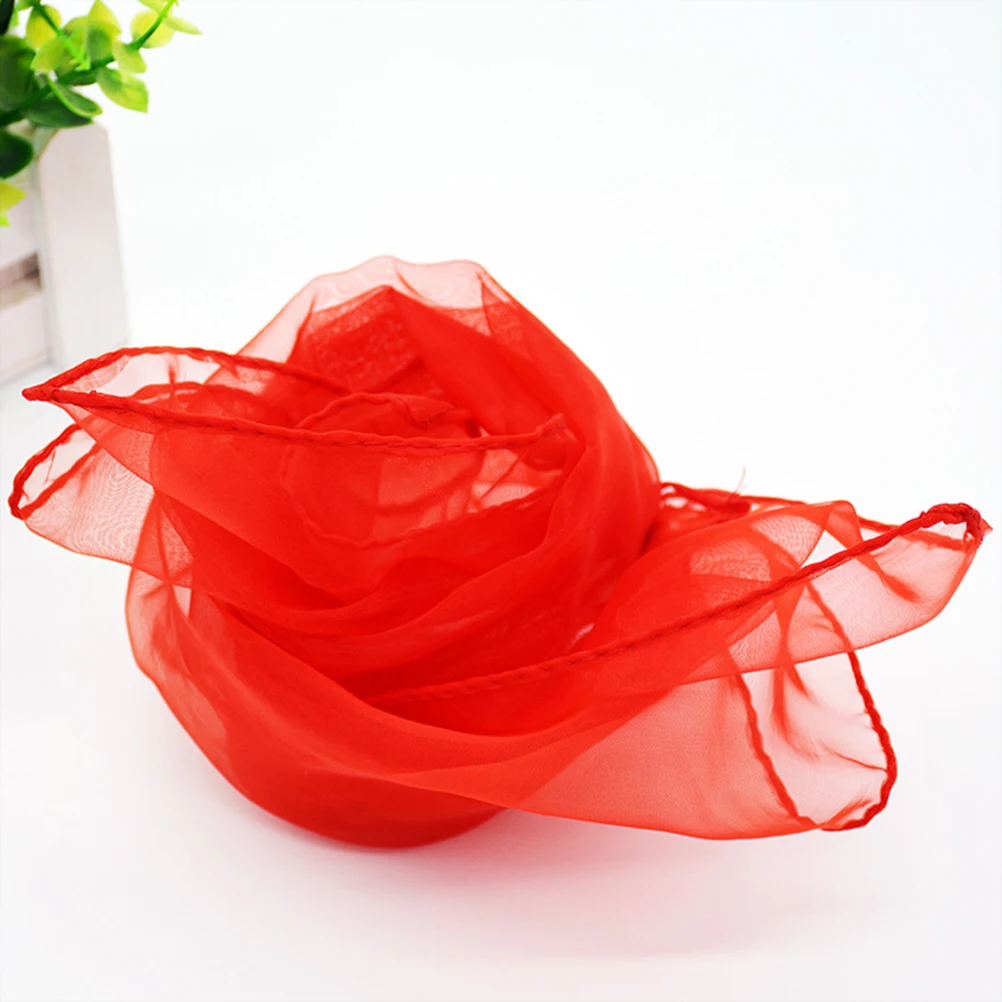 

12pcs Silk Scarf Lightweight Foldable Kids Dance Performance Dance Silk Scarf Toddler Tricks Props Travel Storage