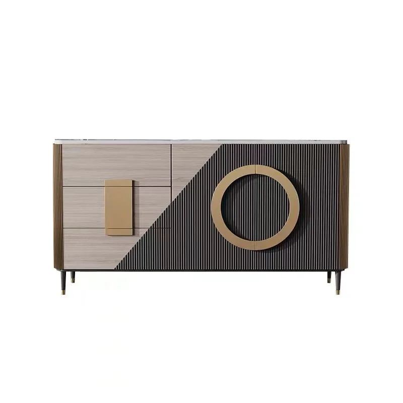 

Итальянский минималистичный входной шкаф, светильник, роскошная каменная плита, обеденная сторона, современный минималистичный бытовой шкафчик, перегородка для гостиной