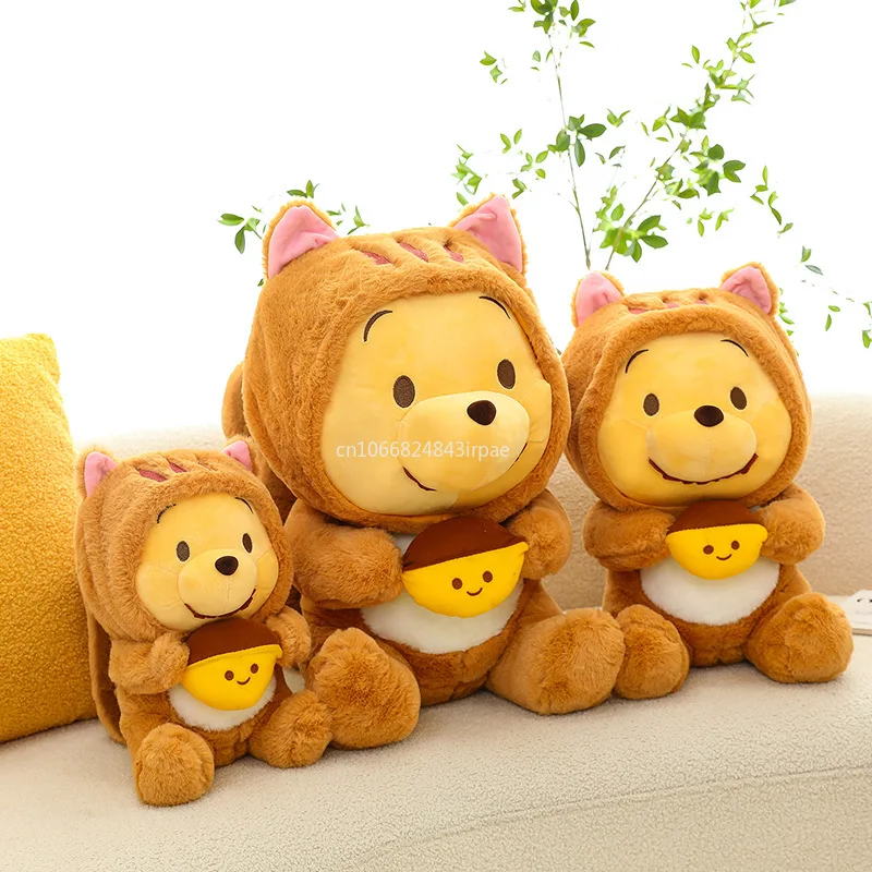 Peluche Disney Winnie l'Ourson au Beurre, Ours Doux et Mignon, Meilleur Cadeau d'Anniversaire pour Enfant, Jeune Fille