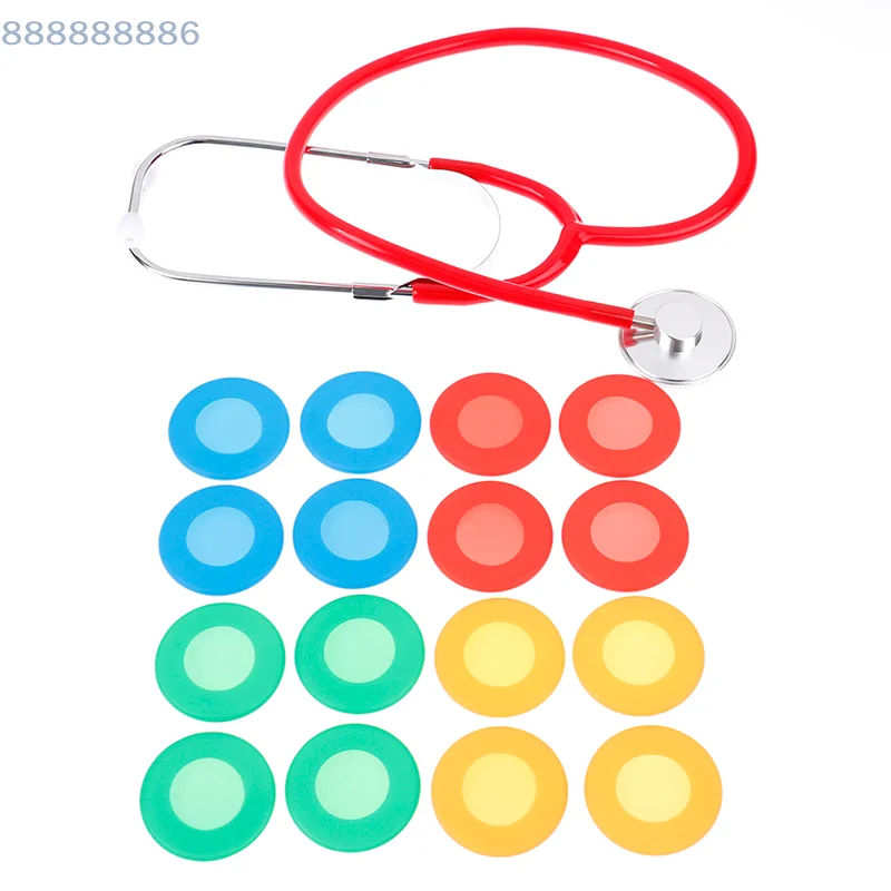 [B]4Pcs/set Portable Soft  Silicone Stethoscope Diaphragm Head Cover Accessories