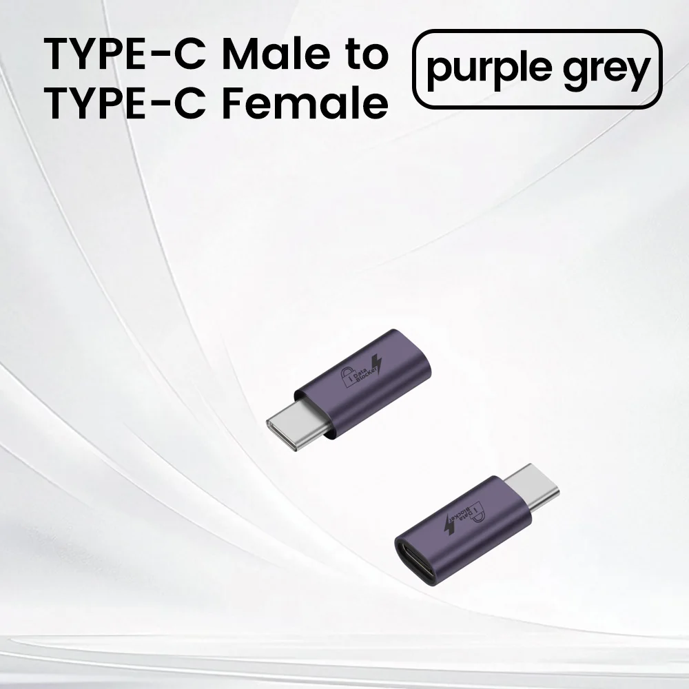 USB A/C male naar USB A/C Female Data Blocker Anti Hacking Charge Adapter Anti Privacy Lek converter voor laptop mobiele telefoons - afbeelding 1