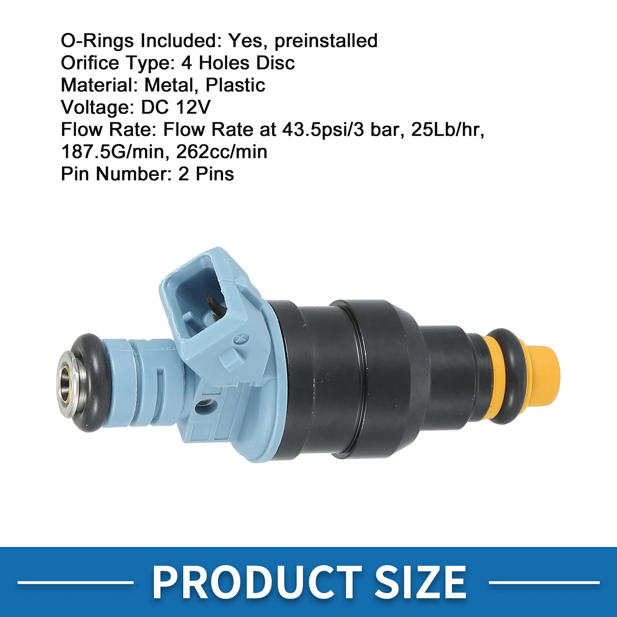 UXCELL Fuel Injector No.0280150947/F1TZ-9F593-D for Ford F-250  XL XLT 91-95 7.5L 8Pcs