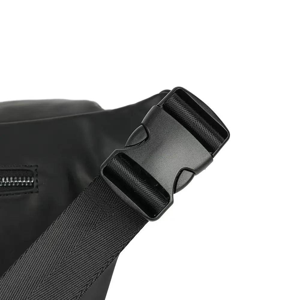 2025 Nuevo bolso con cabeza de calavera negra de Halloween, bolso cruzado para cintura y pecho para hombres * mujeres