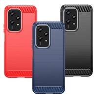 For Honor 200 Lite Carbon Brushed Rugger Armor TPU Back Case