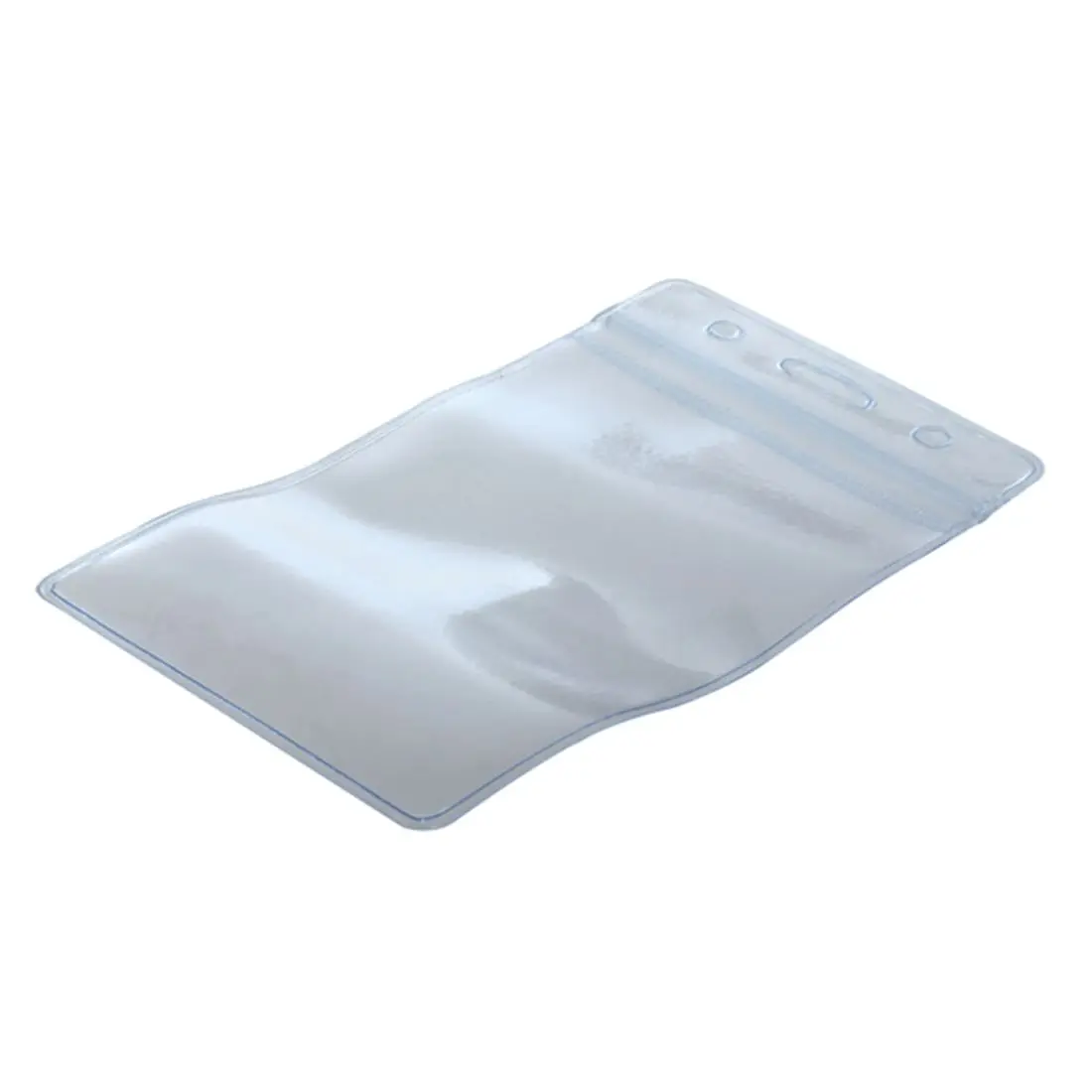 50 Pcs Clear Plastic Vertical Name Tag Badge ID Card Holders