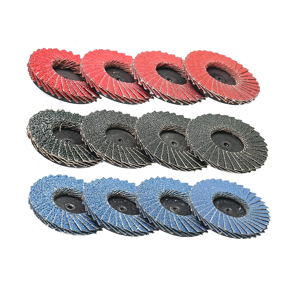 50 มม.-75 มม.-เปลี่ยนแผ่นขัด 2 "3" ROTARY LOCK FLAP ล้อสําหรับโลหะพลาสติกบดขัดเจาะเครื่องมือ
