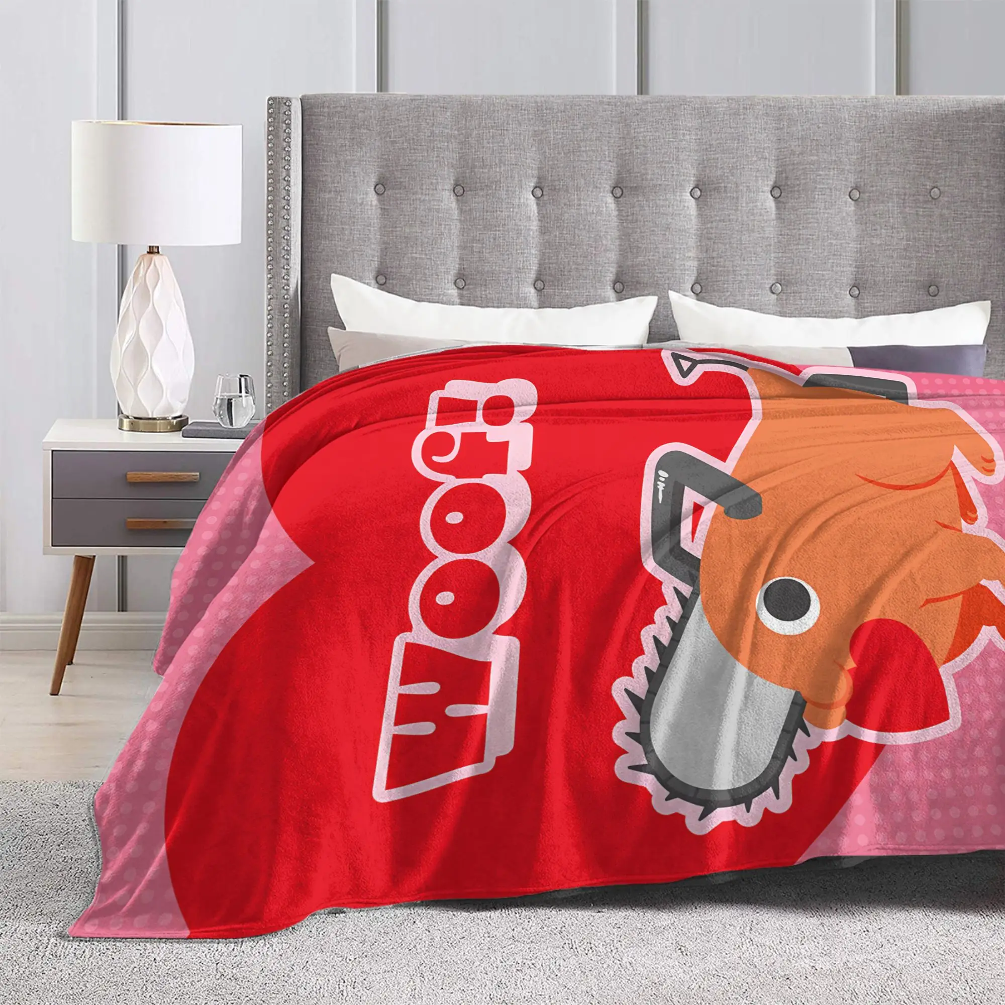 Chainsaw Man Blankets Quality Warm Soft  Throw Blanket Winter Kids Couch Bed Aesthetic Bedspread