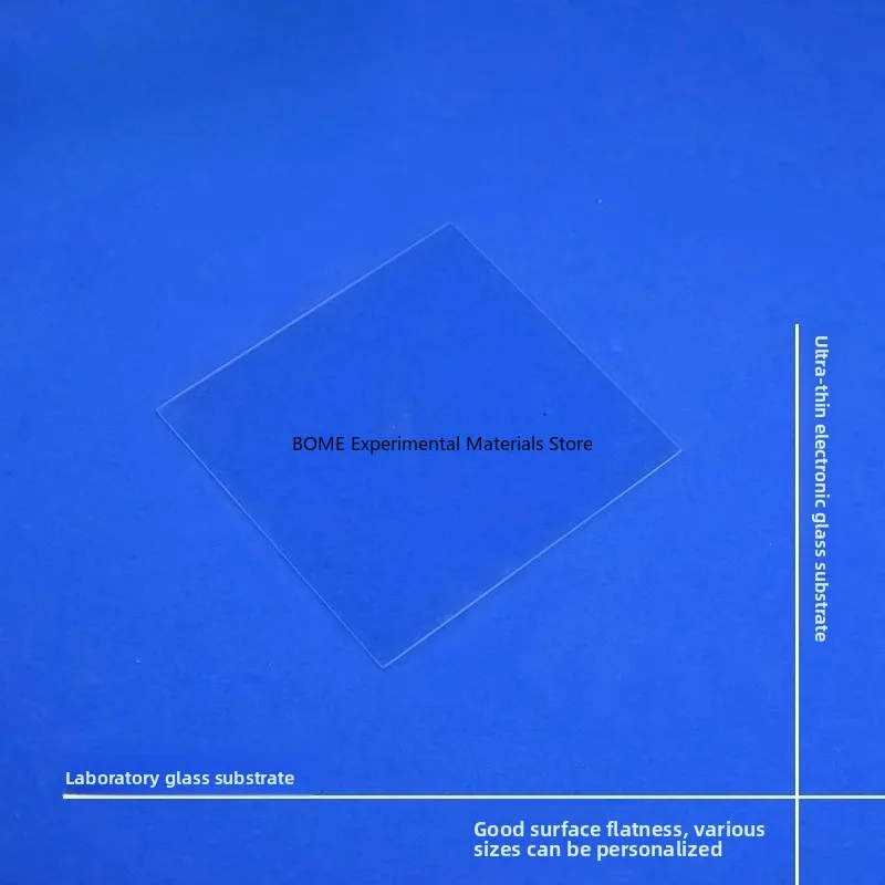 Ultra-Thin Electronic Glass Substrate Soda Lime Glass 80*80mm 1.1 2mm Thick Coating