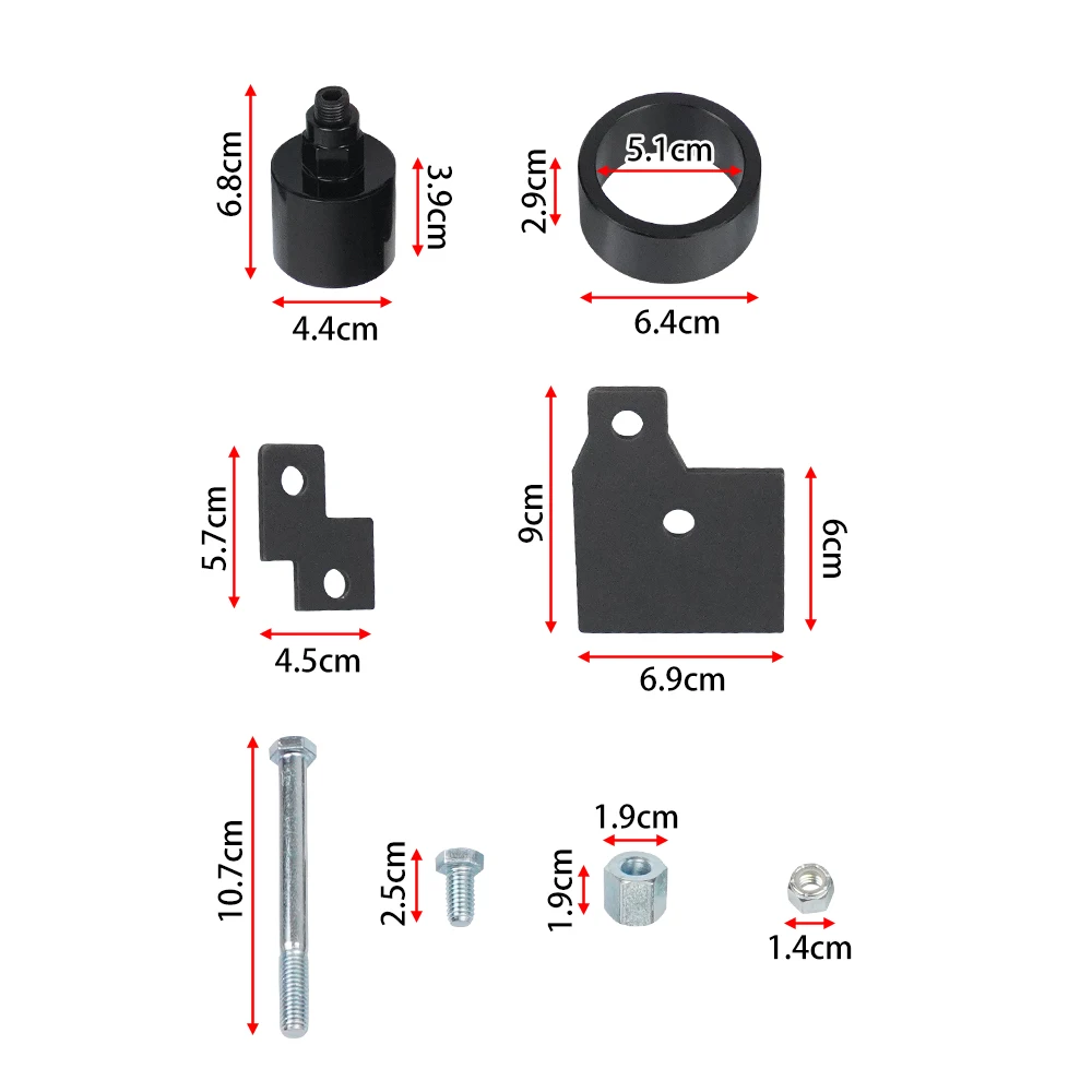 طقم تعليق الرفع الأمامي والخلفي 4 بوصات متوافق مع 1999-2025 بولاريس سبورتسمان 500 570 600 700 800 MP-1235-BK