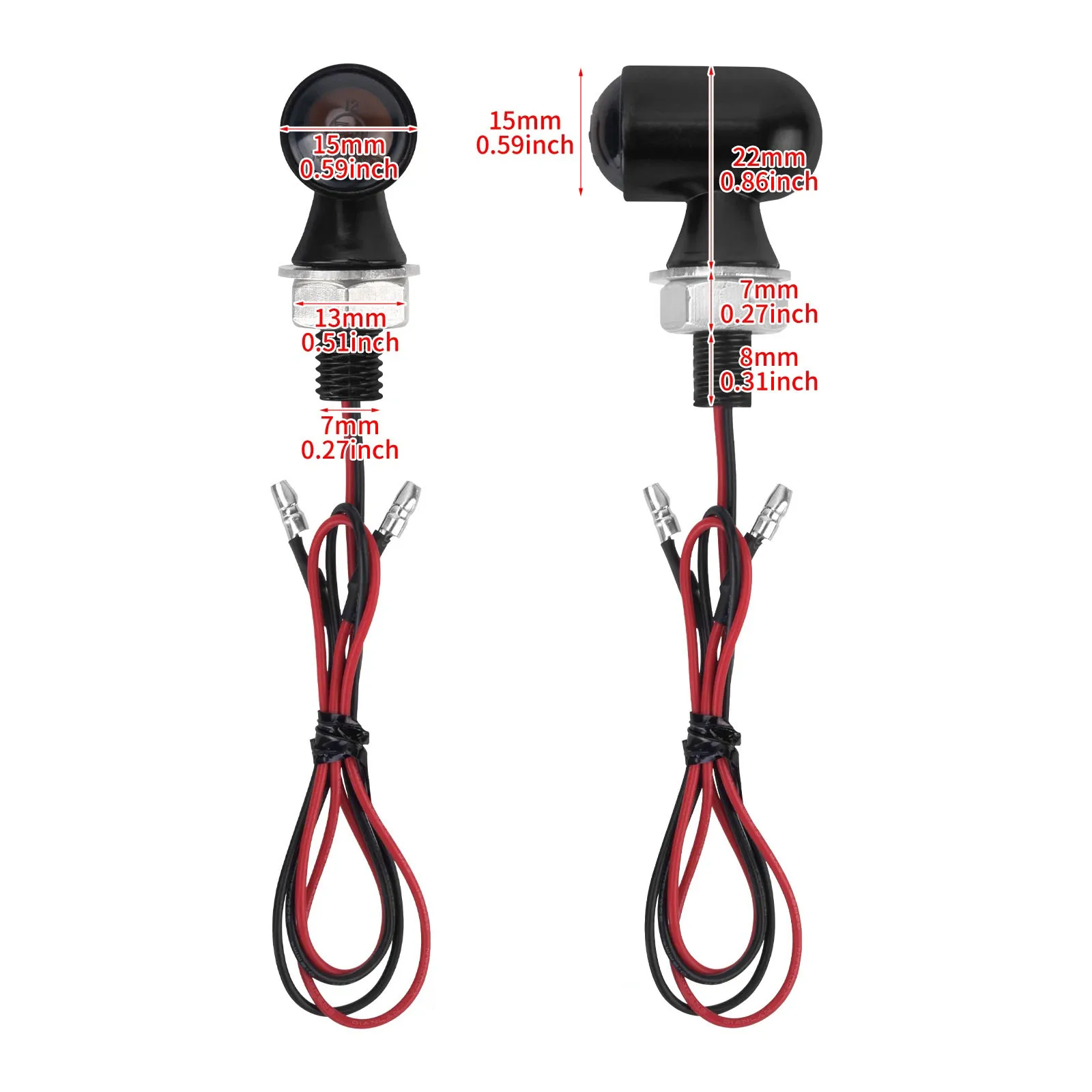 LED Light Bullet Front Blinker Indicator For Harley Sporster Softail Touring Dyna Universal Motorcycle Turn Signal Rear Brake
