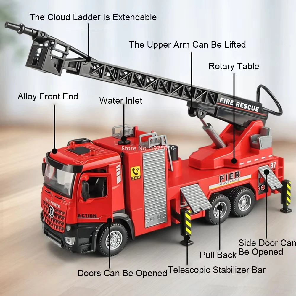 1:32 Scale Fire Engine Model C - огляд і ціна Fire Escape Ladder