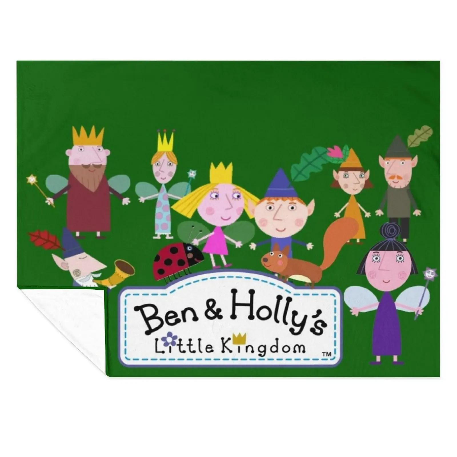 

Ben and Holly's little kingdom Throw Blanket Cute Plaid Beach Single Flannels Blankets