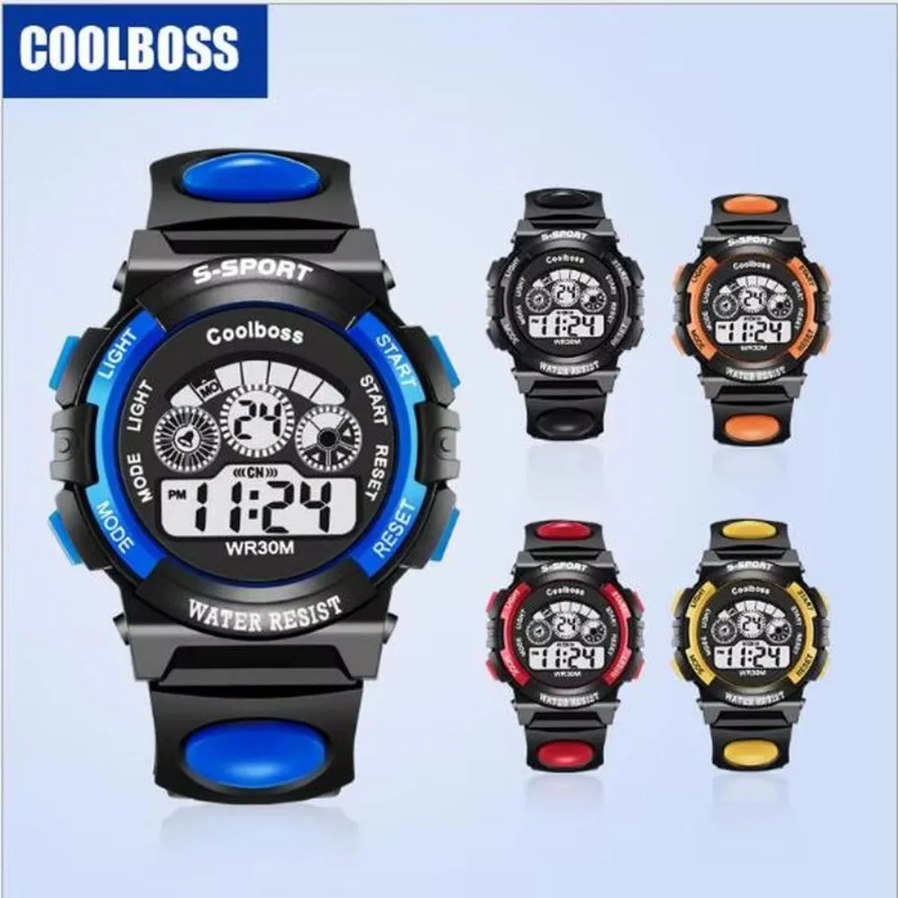 Nuevo reloj de moda, relojes deportivos para niños, reloj militar Digital LED para hombres, relojes de pulsera multifuncionales para estudiantes y niñas, reloj para niños