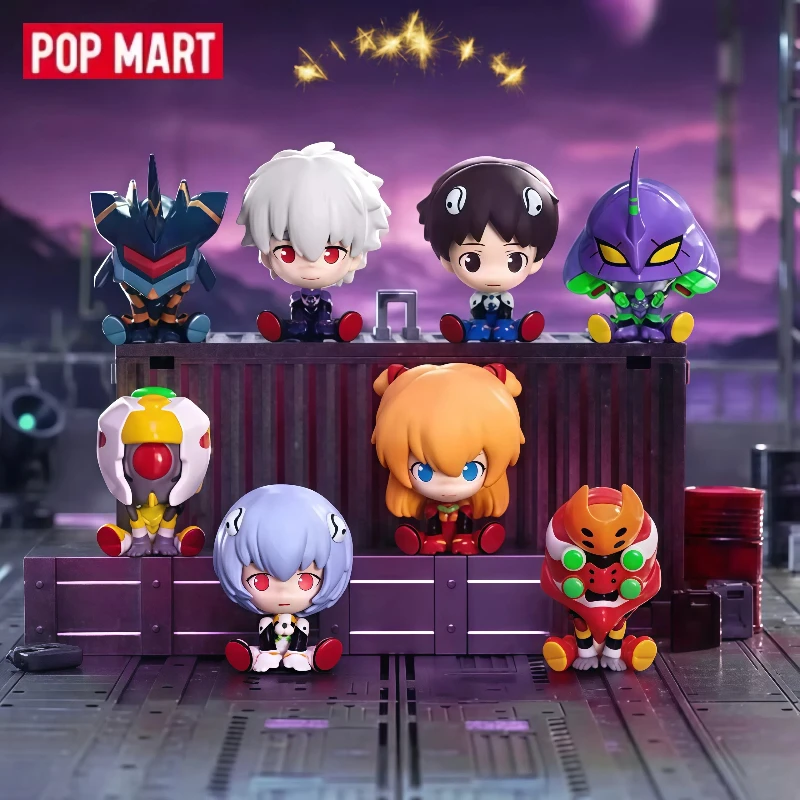 

Popmart Gong Eva Neon Genesis Evangelion Super Mini Figurine Blind Box Magnetic Fridge Magnet Desktop Decoration Kids Xmas Gift