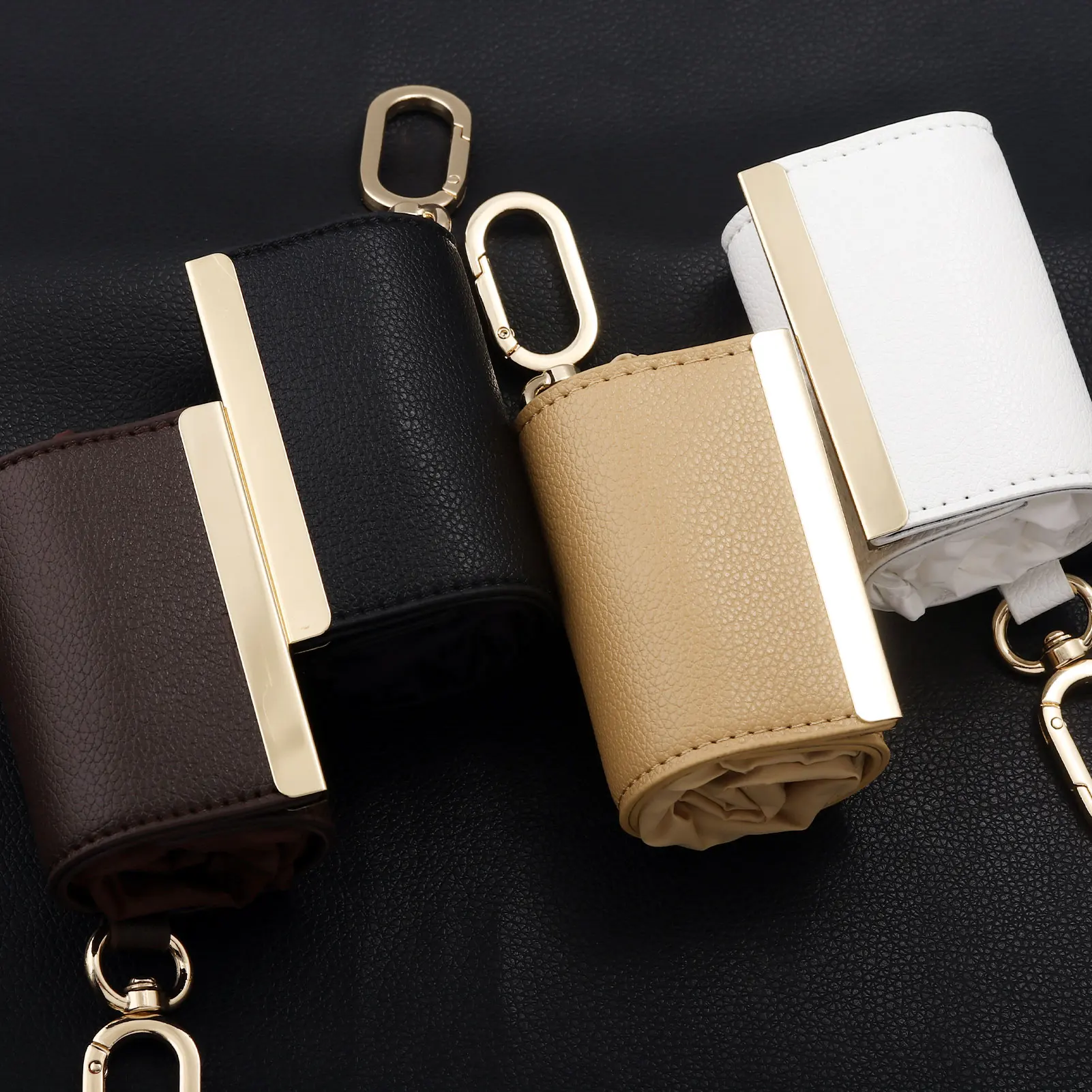 Creative Simple Storage Cloth Bag Large Capacity Eco-friendly Shopping Bag Keychain Practical Bag Charm Unique Accessory Gift