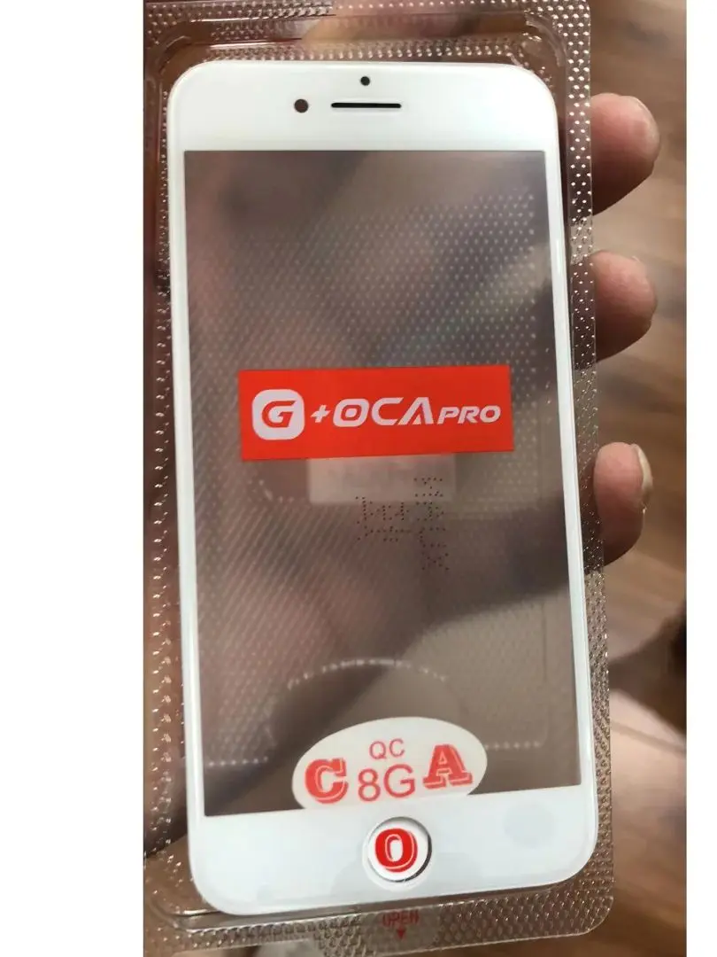 5 szt. G+OCA PRO do iPhone 8 7 6 6s Plus 8PLUS Top Cold Press 3 w 1 LCD Przedni Ekran Szkło z Ramką OCA Glue + Siatka Głośnika — zdjęcie produktu 7