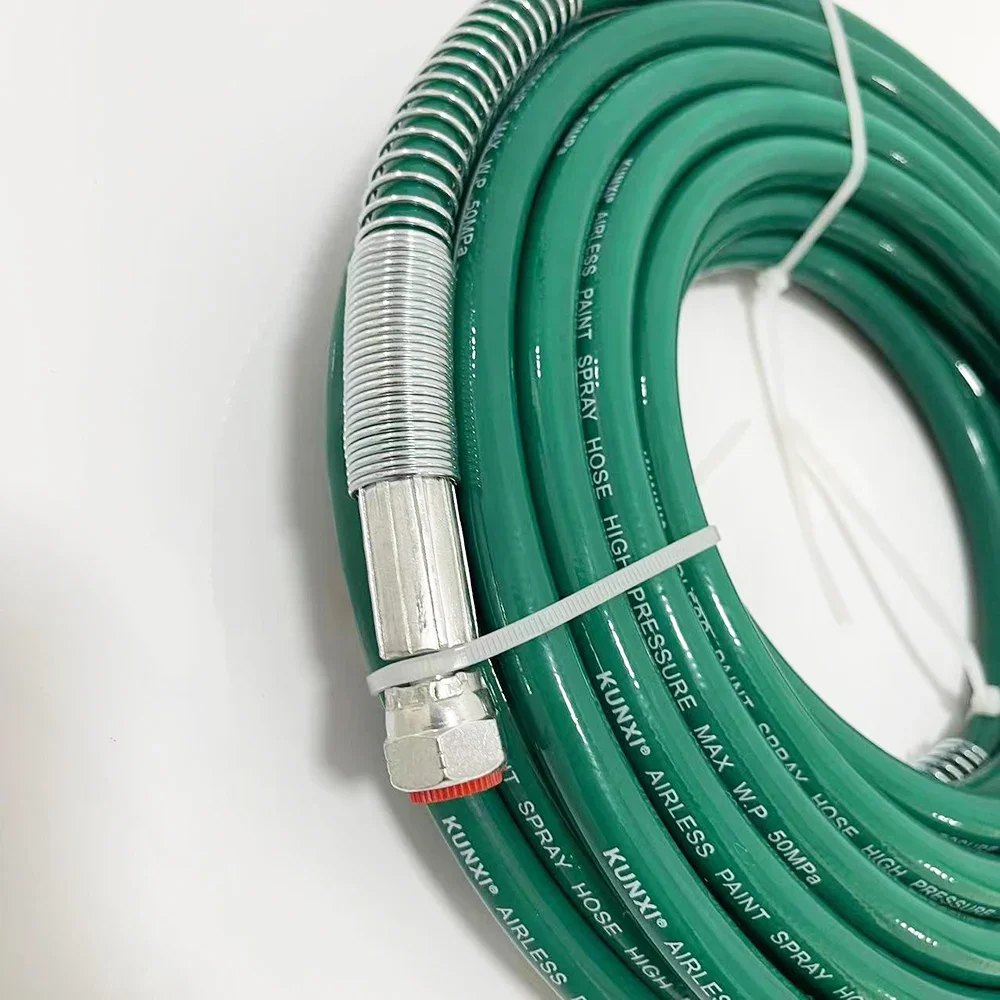 Upgraded Thickened Woven Fiber Layer High pressure hose 1/4'' 0.5~40M BSP 7250Psi Airless Hose sprayer Airless Paint Hose