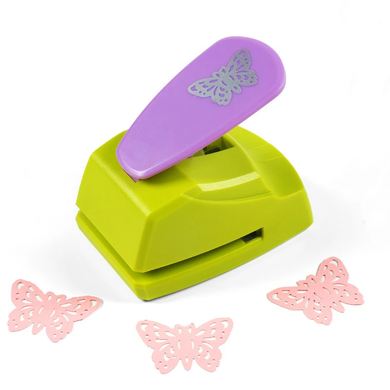 Scrapbook Punch Handmade Cutter Card Craft Calico Printing Kid DIY Flower Paper Craft Punch Hole Puncher Large Butterfly 3D Shap