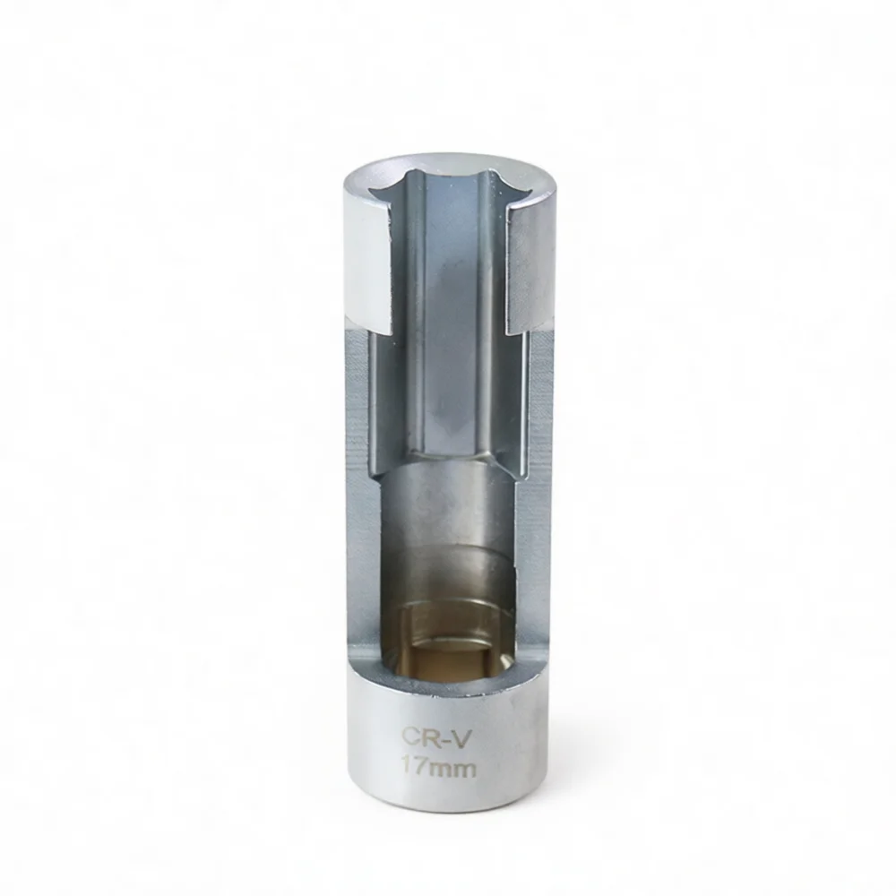 Automotive Flare Nut Socket Open Slot Design Oxygen Sensor Wrench For Diesel Fuel Injector Removal Mechanical Repair Tools