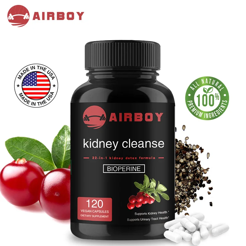 Kidney Cleanse Capsules - with Cranberry, Astragalus - Kidney Cleansing, Urinary Tract and Bladder Health Support, Antioxidant