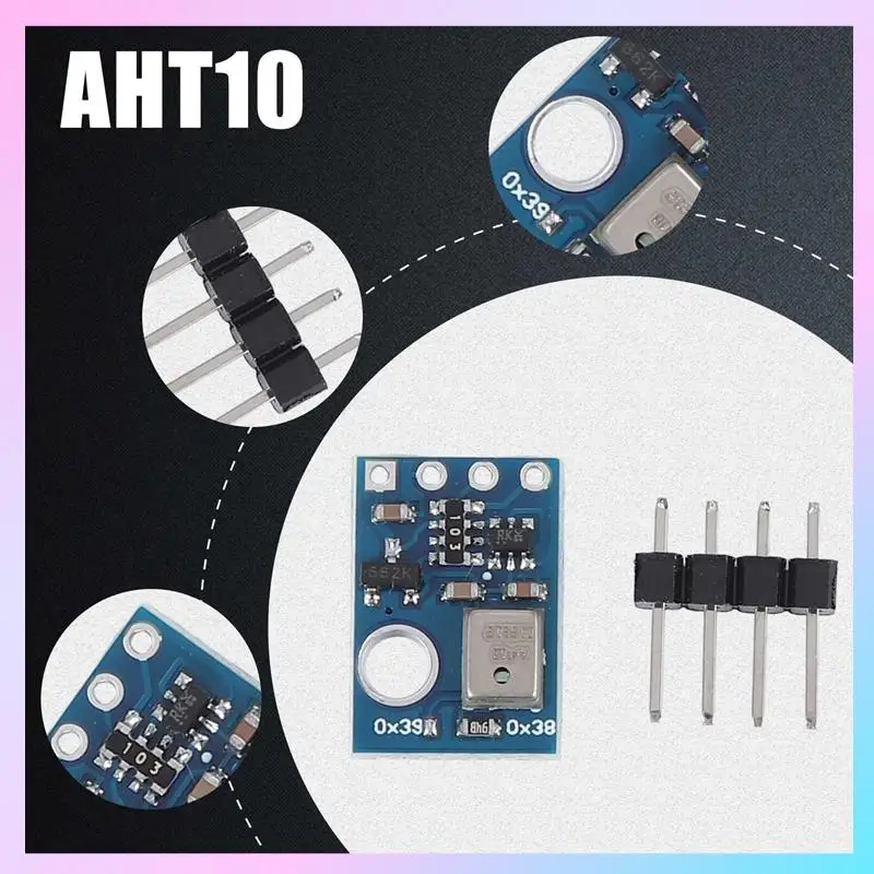 

AB25-10PCS AHT10 Высокоточный цифровой датчик температуры и влажности Модуль измерения I2C Связь Замена SHT20