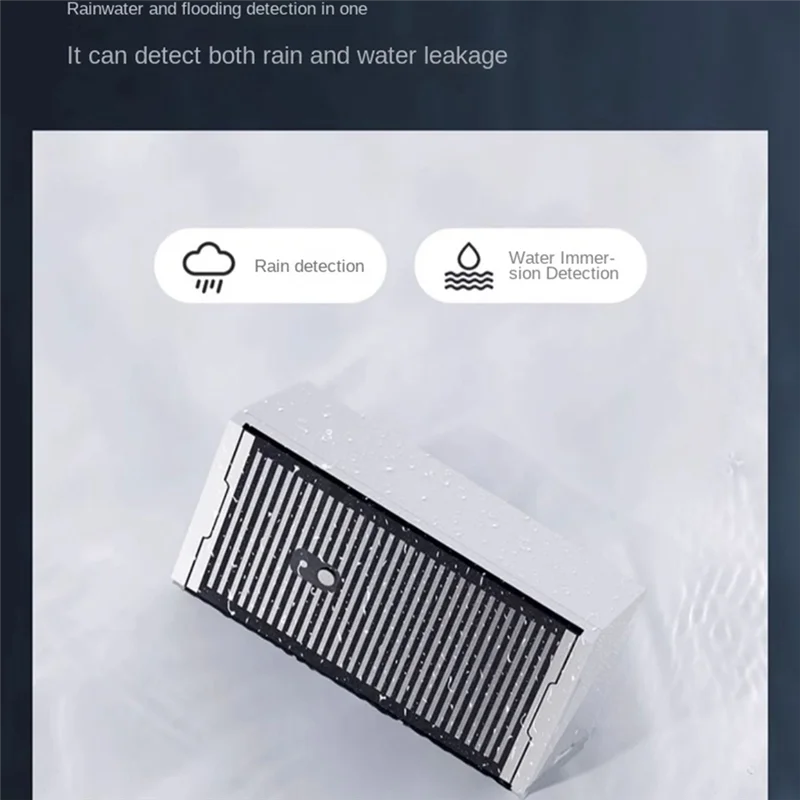 B50B-Water Leak Sensor Flood And Rain Detector IPX7 Waterproof 3 Sensitivity Settings For Home Security Works