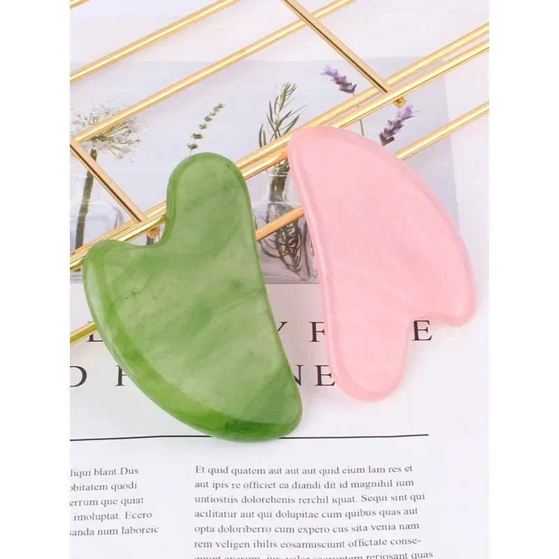 1pc Heart Shape SPA Massage Beeswax Gua sha Scraping Massage Scraper Face Massager Acupuncture Guasha Board Massager for face