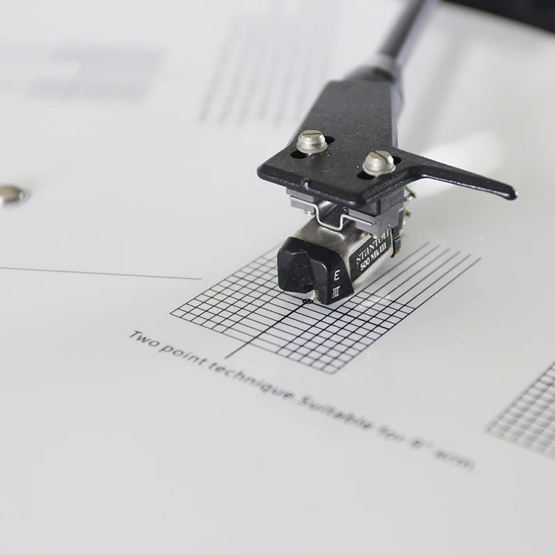 Vinyl Record Pickup Calibration Plate Distance Gauge Protractor Adjustment Tool