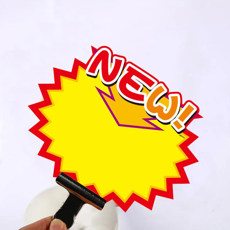 50 قطعة ملصقات أسعار البطاقة البيضاء شارة أسعار السلع علامات المتجر ملصقات الإعلان الترويجية مبيعات الأعمال بالتجزئة #2