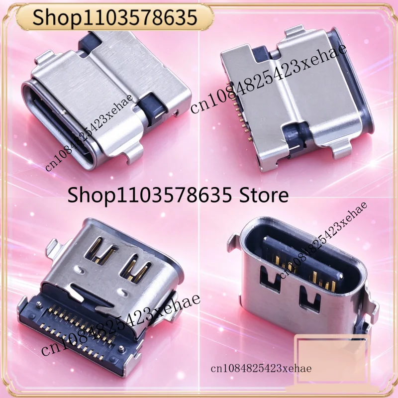Jack for Dell Lenovo Dual Row 24Pin TYPE‑C Charging Port Connector Replacement