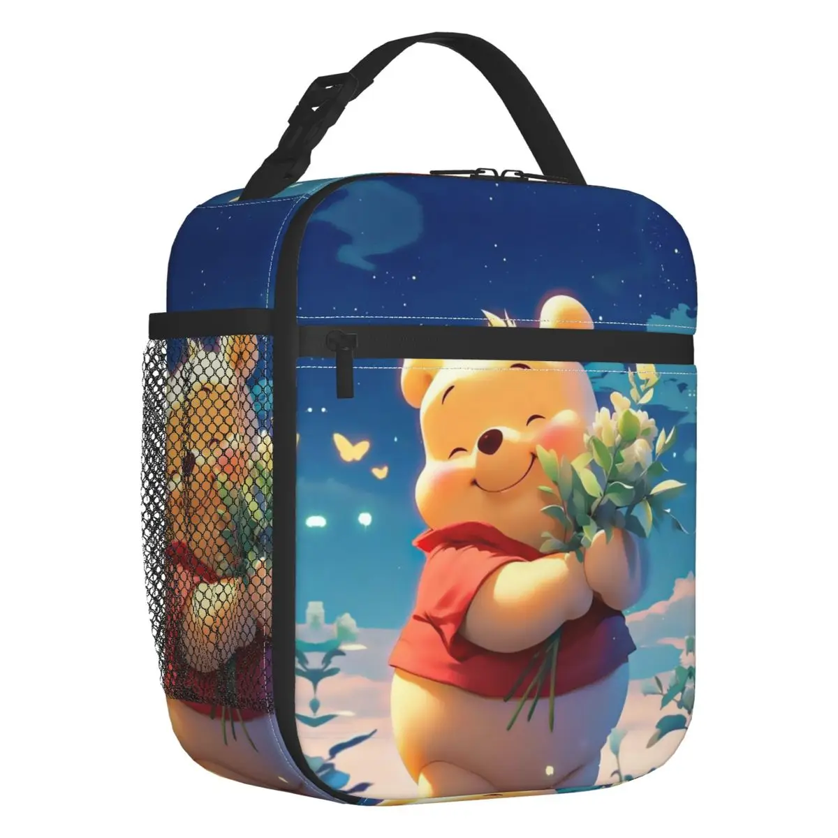 

Winnie Pooh Portable Lunch Box Waterproof Animal Classical Printing Thermal Cooler Food Insulated Lunch Bag Kids School Children