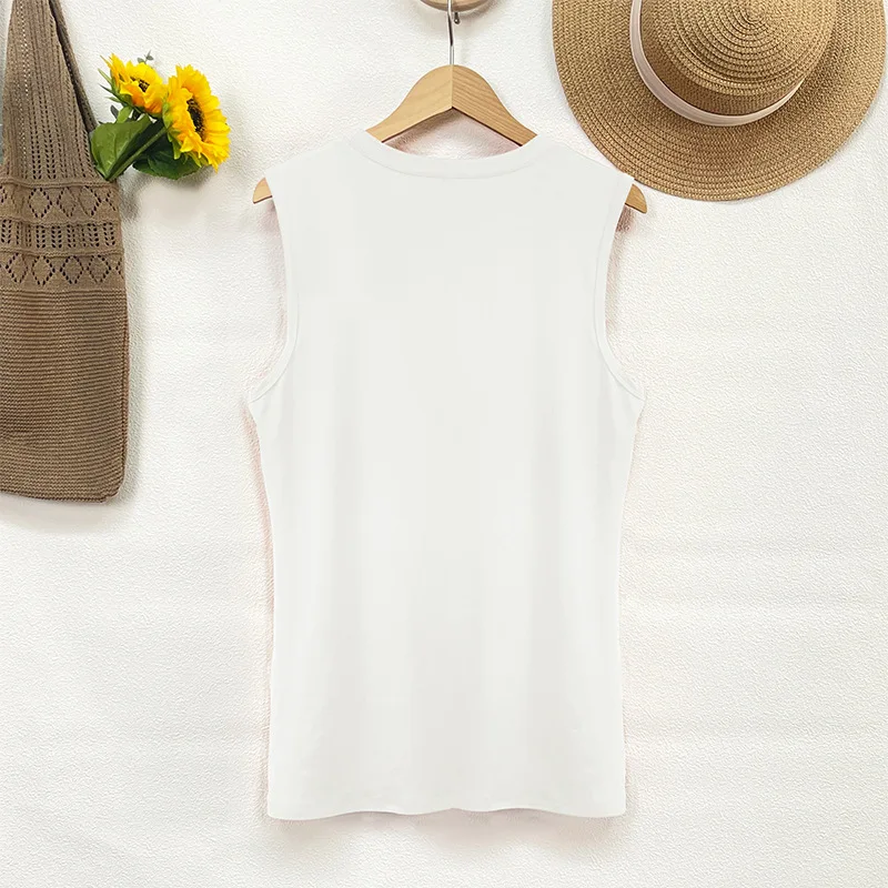 Women\'s Summer Dragonfly Print Large Casual Sleeveless Loose Tank Top T-shirt  Fashion Streetwear Oversized O-Neck Vest Off