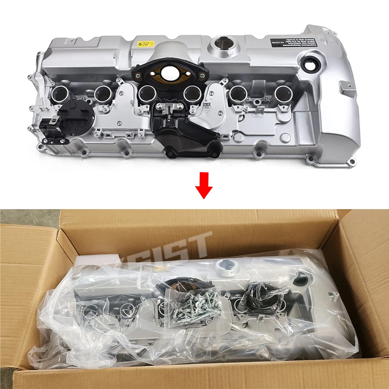 Aluminum Engine Valve Cover for BMW 128i 328i 528i xDrive 528xi X1 X3 X5 Z4 N51 N52 E82 E90 E92 E60 E84 E83 E70 E89 11127552281