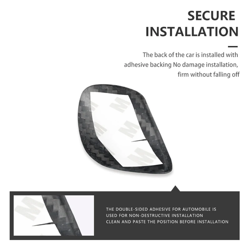 Auto Getriebe Kopf Abdeckung Aufkleber Real Carbon Fiber Aufkleber Für VW Polo Tiguan Sagitar Bora CC Passat Magotan T-ROC Golf Touran Lavida