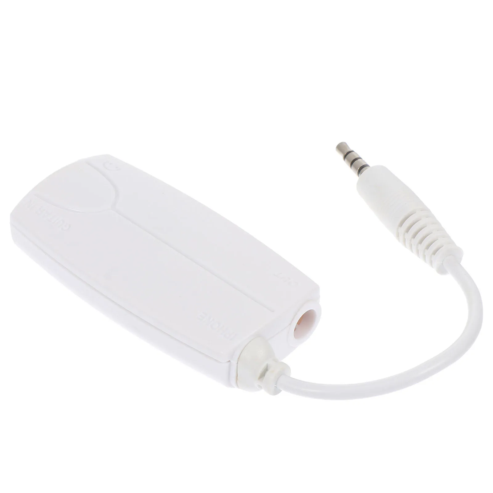 

Electric Guitar Bass Smartphone Adapter White Universal Effector Converter Connector for Amplifier Speaker Tuner Recording Apps