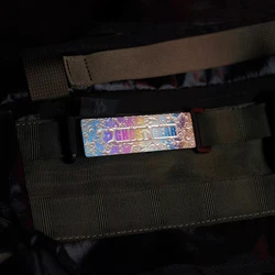 Ghost Gear Titanium Alloy Colored Patch Metal Tactical Badge for Clothing Bag Decoration