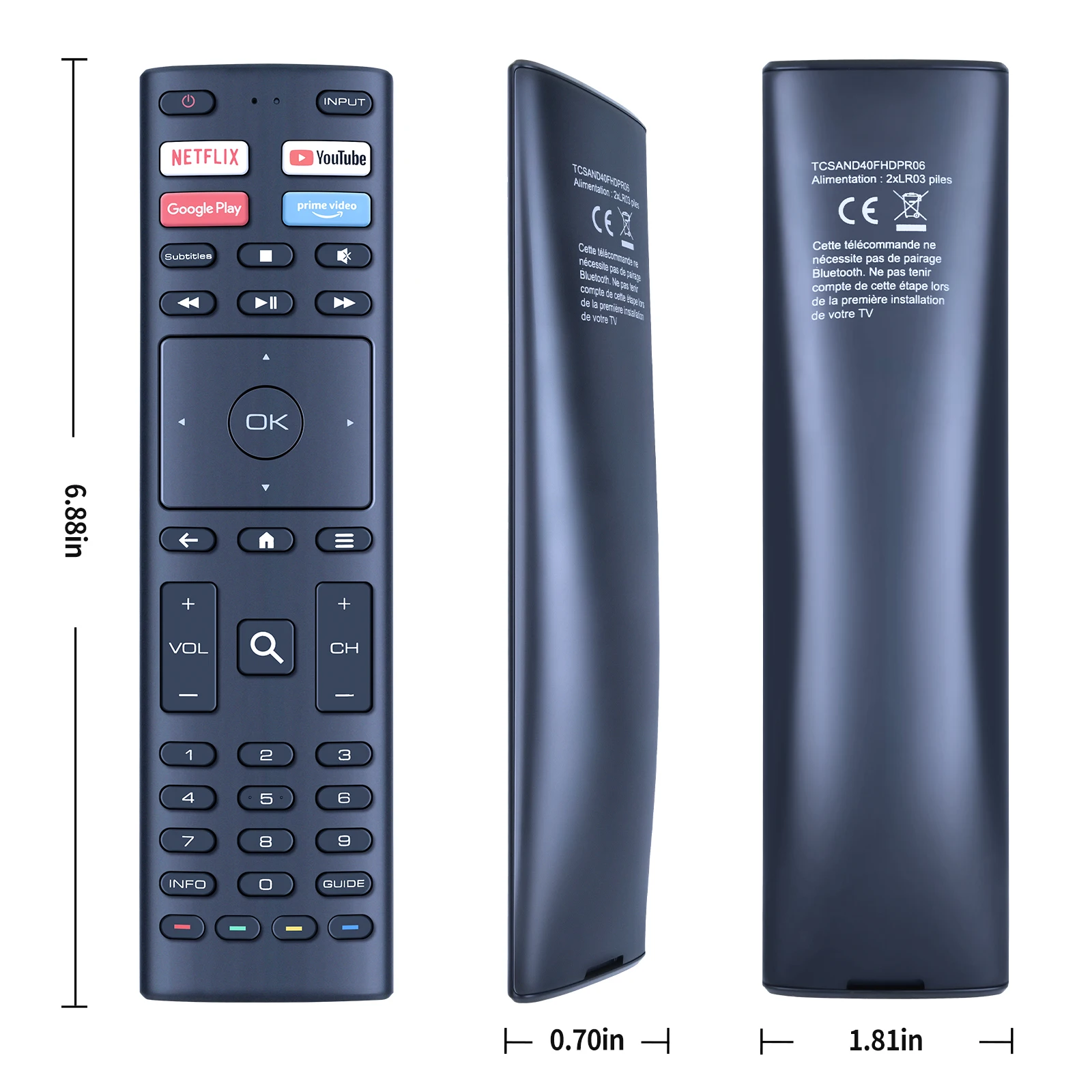 Nuovo telecomando sostitutivo per POLAROID TCSAND40FHDPR06 KT1942A