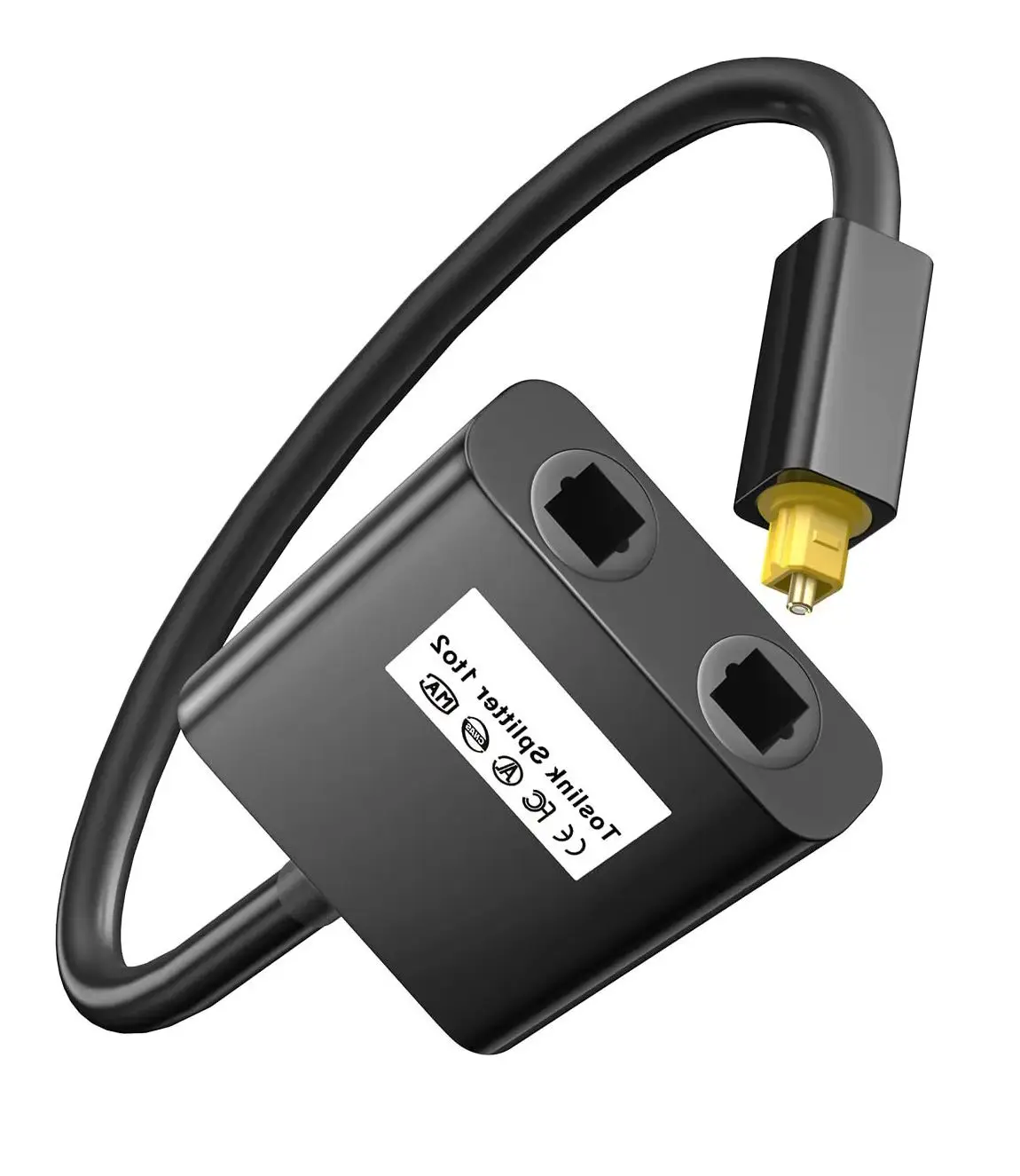 1 Male Input to 2 Female Cable Output SPDIF Optical Toslink Optical Fiber Audio Fiber Splitter For HDTV DVD Player PS4 Headphone