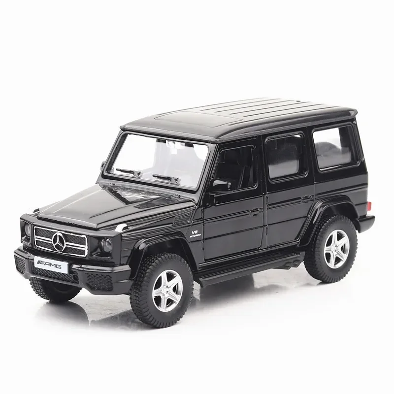 Benz G63 modelo de veículo off-road para crianças, liga genuína Diecast, brinquedo de carro de menino, coleção de presentes