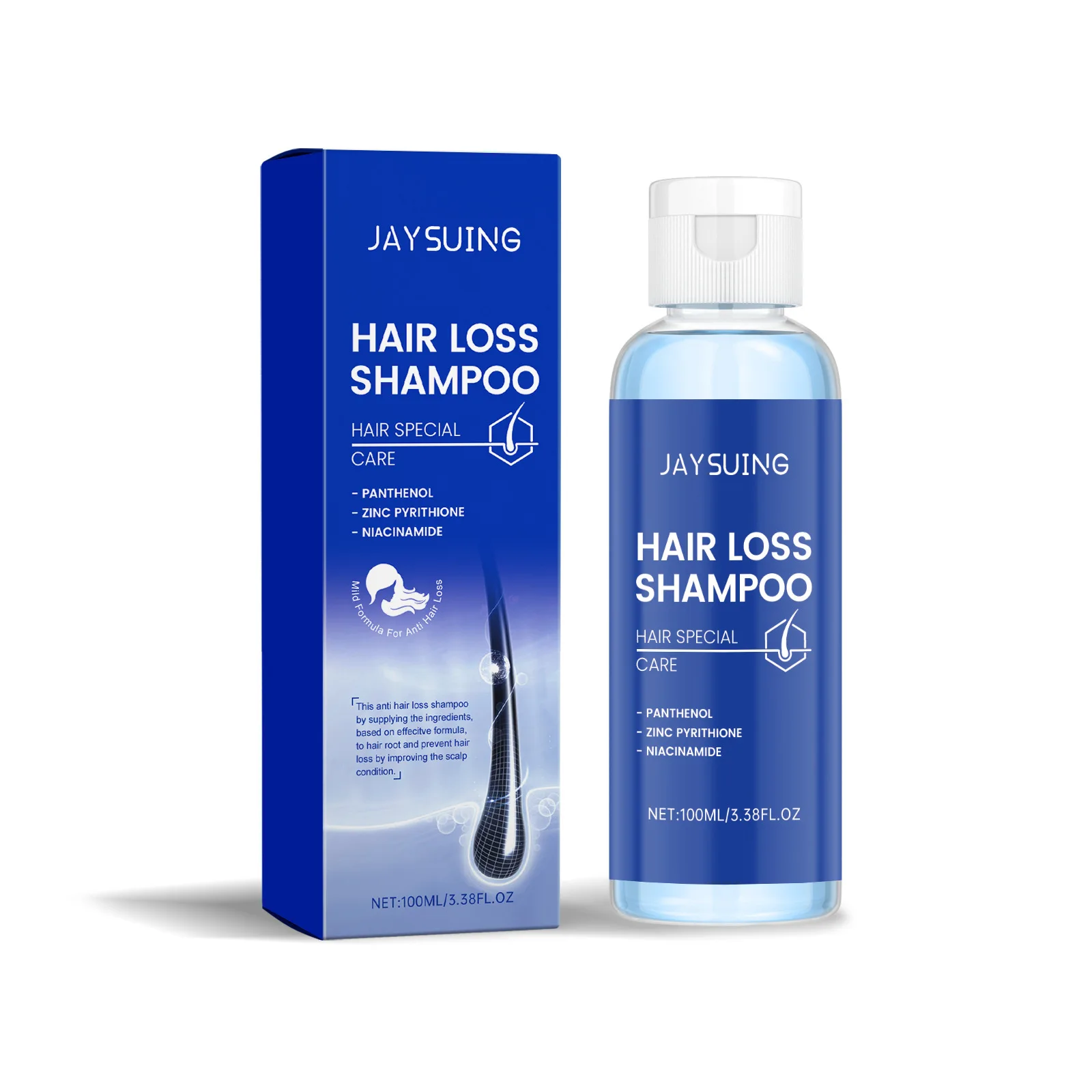 Hair Growth Serum Copper Peptides Scalp Treatment Repair Damaged Frizzy Nourish Soft Shine Smoothing Hair Strengthening Shampoo image 3