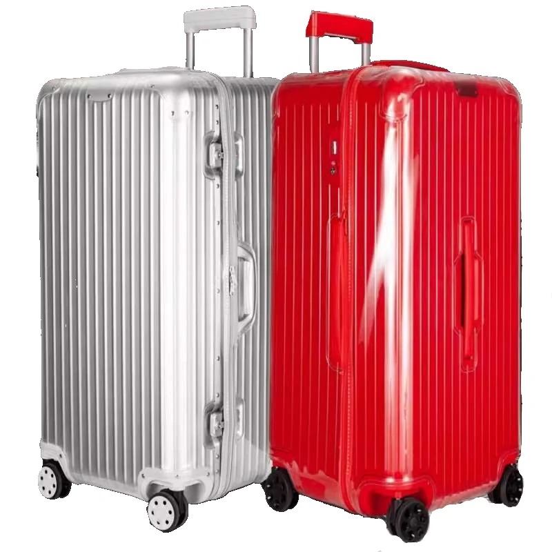 Zippered Clear PVC Luggage Cover Custom Dustproof Suitcase Protector For Hard Shell Travel Luggage All Series Accessory
