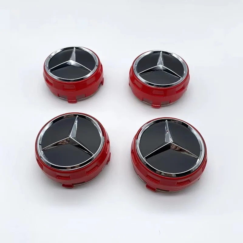 4PCS 75mm Car Wheel Center Hub Caps Cover for Mercedes Benz B/C/E/S Class A Class C200L GLC GLK CLA W166 W163 W221