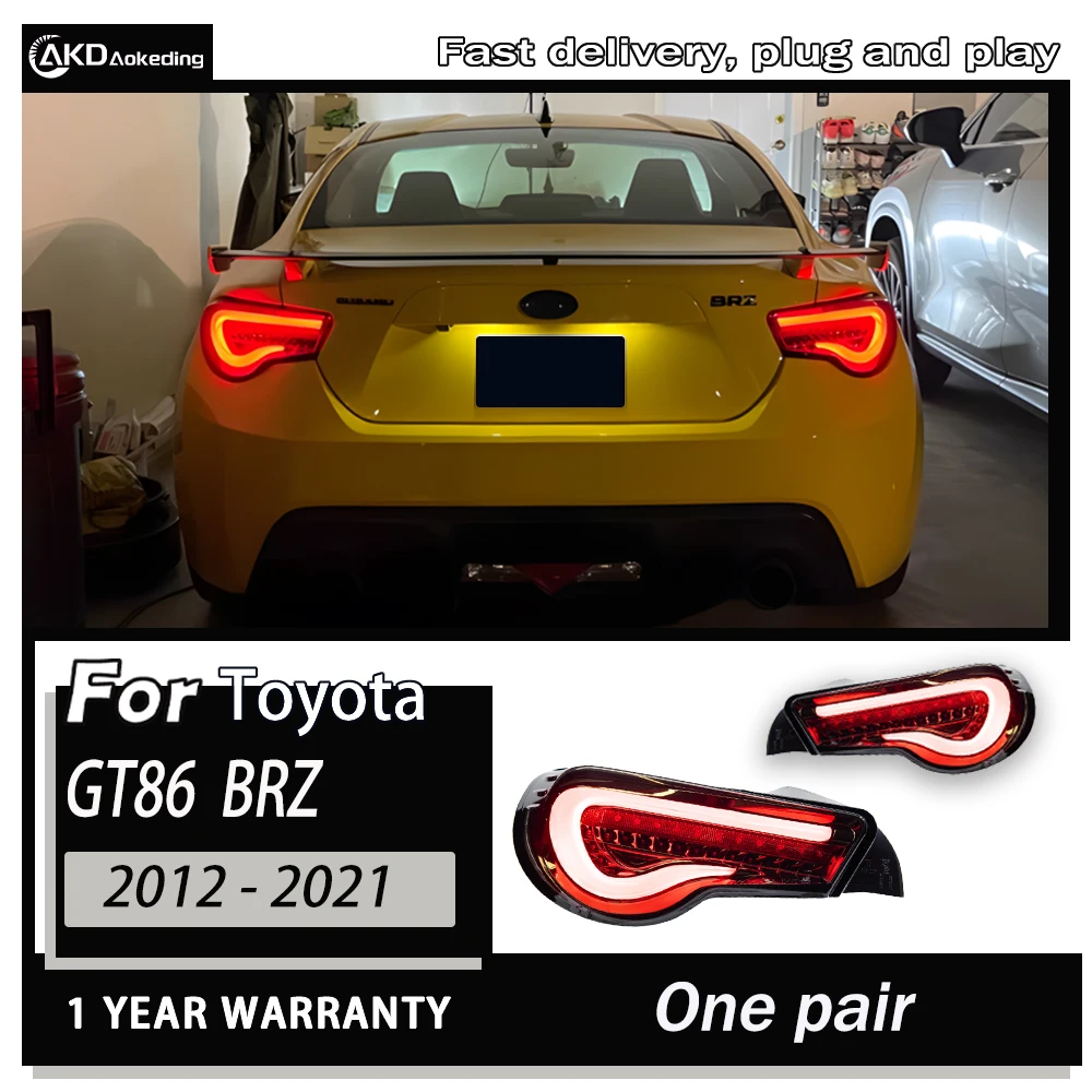 Car Styling Taillights for Toyota GT86 LED Tail Light 2012-2021 Subaru BRZ Tail Lamp DRL Rear Turn Signal Automotive Accessories