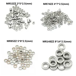 Metal sealed miniature bearings various sizes 10 pieces mr52-74-85-148 3*6*2.5 4*7*2.5 5*8*2.5 6*10*3