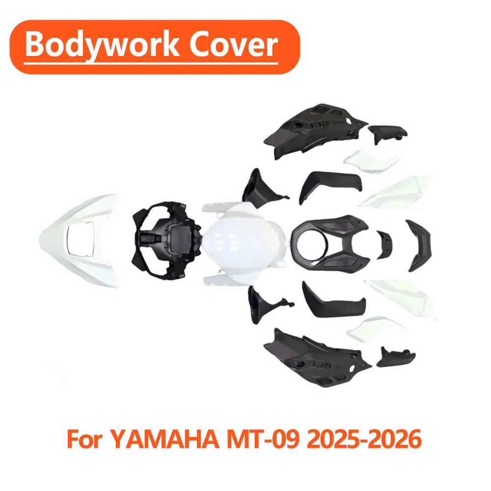 

For YAMAHA MT-09 MT09 MT 09 2025-2026 Unpainted Plastics Motorcycle Bodywork Fairing Kit Injection Cowl Panel Cover